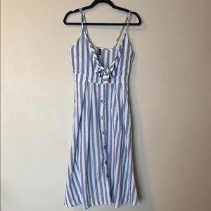 NWT Zaful Blue and White Striped Dress